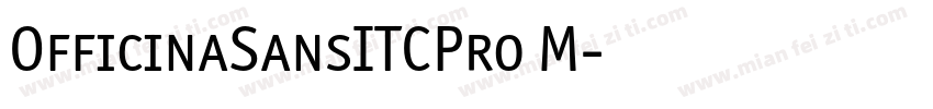 OfficinaSansITCPro M字体转换